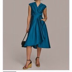 Donna Karan Women's A-Line Wrap Dress, Size 14